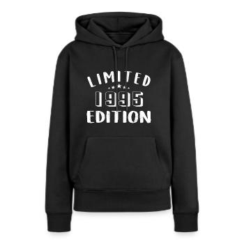 Geburtstag 1995 Limited Edition 1995 geboren sind - Frauen Premium Bio Hoodie - Schwarz - Vorne - Julia (174cm)