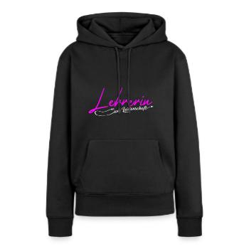 Lehrerin aus Leidenschaft | Geschenk für Lehrerin - Frauen Premium Bio Hoodie - Schwarz - Vorne - Julia (174cm)