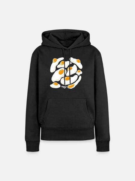 Eier Eier Eier - Frauen Premium Bio Hoodie - Schwarz