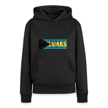 Bahamas - Sweat à capuche Premium bio Femme - noir - Devant - Julia (174cm)