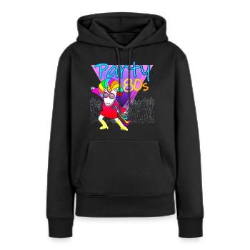 Party 80 humor fan 80er jahre geschenk frau - Frauen Premium Bio Hoodie - Schwarz - Vorne - Julia (174cm)