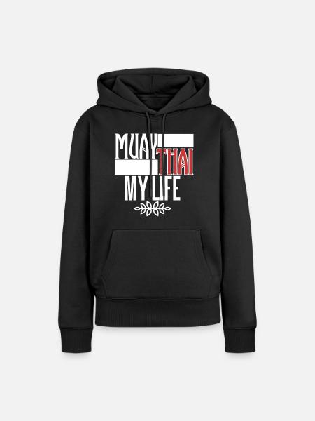 Muay Thai - Frauen Premium Bio Hoodie - Schwarz