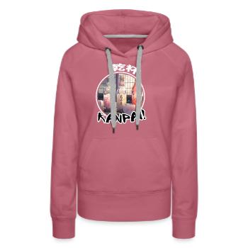 Japanischer Sake - Anime Shirt - Frauen Premium Bio Hoodie - Malve - Vorne - Isabella (175cm)
