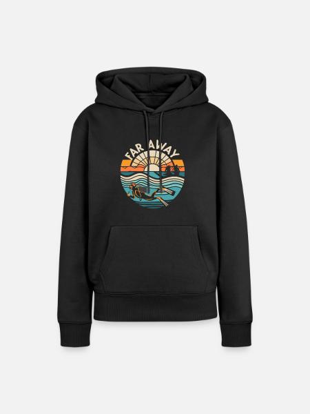 Scuba Diving - Frauen Premium Bio Hoodie - Schwarz