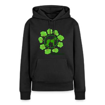 Pray for amazonas 3.0 - Frauen Premium Bio Hoodie - Schwarz - Vorne - Julia (174cm)