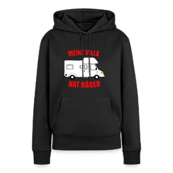 Meine Villa hat Räder Wohnwagen Camping Campingpl - Frauen Premium Bio Hoodie - Schwarz - Vorne - Julia (174cm)