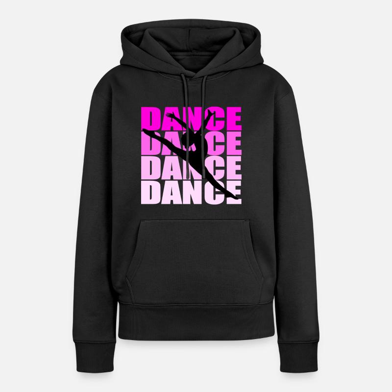 Danser - Sweat à capuche Premium bio Femme - noir