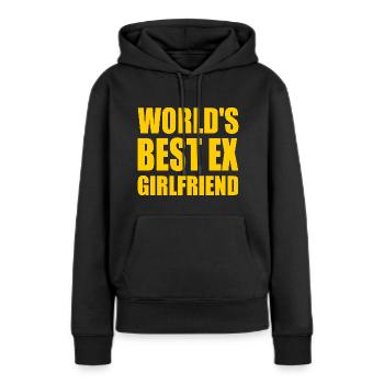 world's best ex girlfriend - Sweat à capuche Premium bio Femme - noir - Devant - Julia (174cm)