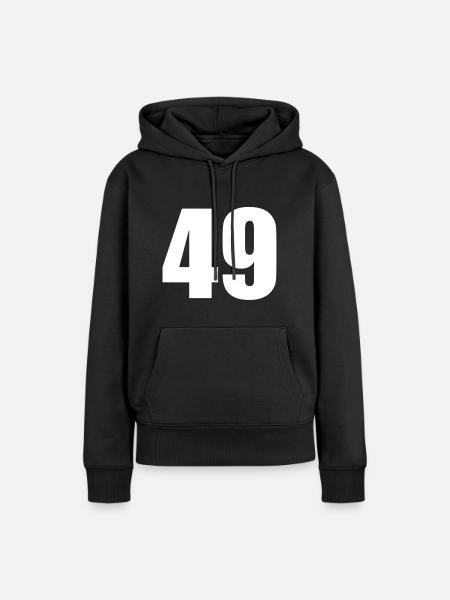 49 - Frauen Premium Bio Hoodie - Schwarz