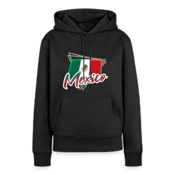 Mexiko - Frauen Premium Bio Hoodie - Schwarz - Vorne - Julia (174cm)