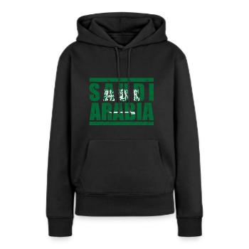 Saudi-Arabien - Frauen Premium Bio Hoodie - Schwarz - Vorne - Julia (174cm)