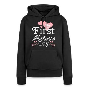 Mutter Tag Sprüche Eltern Anerkennung Geschenk - Frauen Premium Bio Hoodie - Schwarz - Vorne - Julia (174cm)