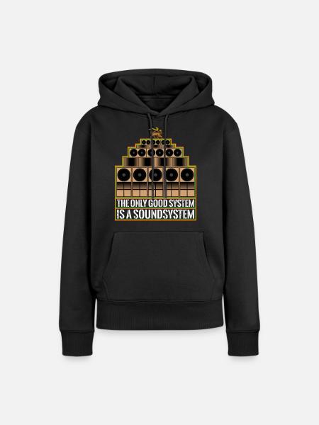 Good Lion Soundsystem - Frauen Premium Bio Hoodie - Schwarz
