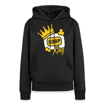 Seife König - Verseifung Seife Maker Geschenk - Frauen Premium Bio Hoodie - Schwarz - Vorne - Julia (174cm)