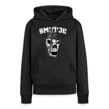 Smutje Norddeutscher Koch - Frauen Premium Bio Hoodie - Schwarz - Vorne - Julia (174cm)