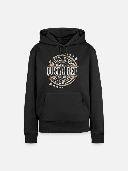 Busfahrer - Frauen Premium Bio Hoodie - Schwarz