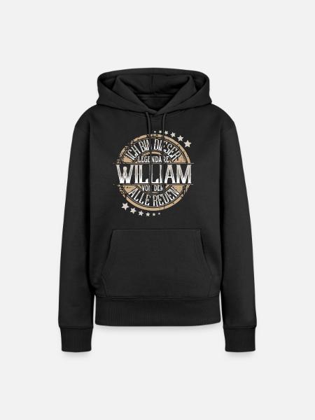William - Frauen Premium Bio Hoodie - Schwarz