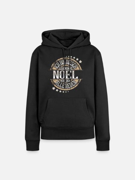 Noel - Frauen Premium Bio Hoodie - Schwarz