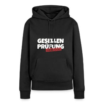 Gesellenprüfung bestanden - Frauen Premium Bio Hoodie - Schwarz - Vorne - Julia (174cm)