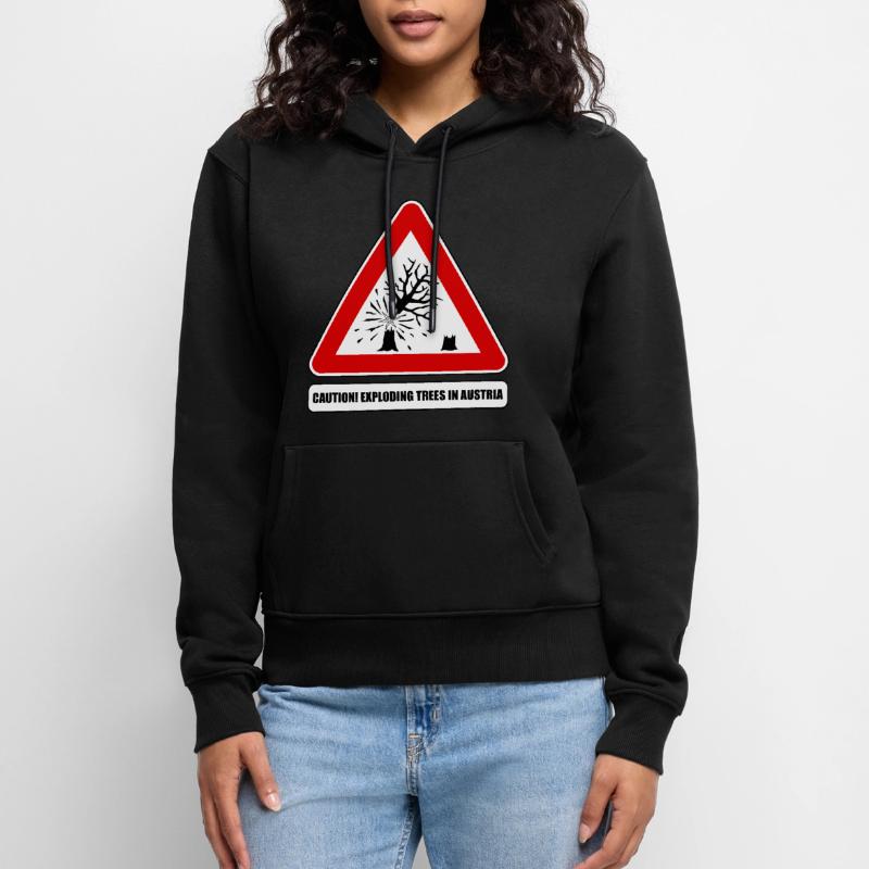 explodierende bäume,  exploding trees Austria Frauen Premium Bio Hoodie
