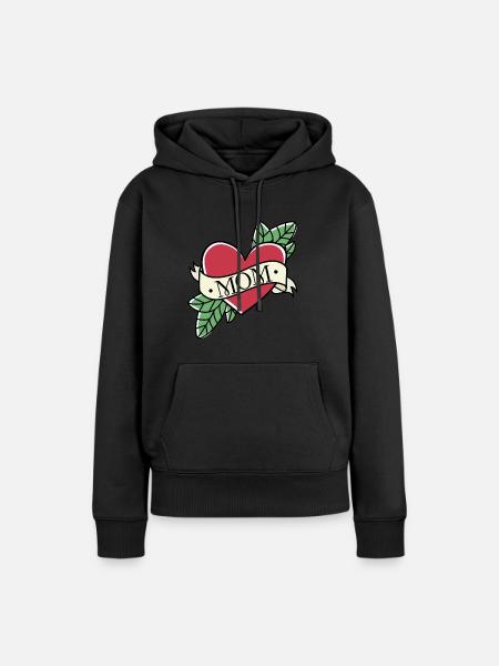 Beste Mama - Frauen Premium Bio Hoodie - Schwarz