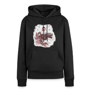 Thelwell - Pony outside in nature - Sweat à capuche Premium bio Femme - noir - Devant - Julia (174cm)