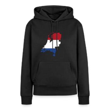 Niederlande - Frauen Premium Bio Hoodie - Schwarz - Vorne - Julia (174cm)