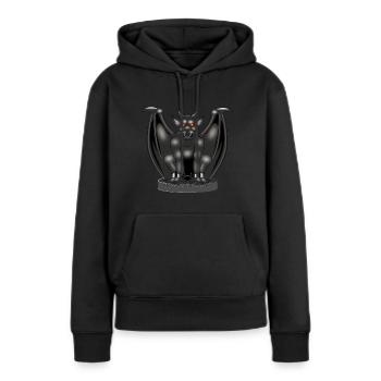 Gargoyle - créatures fabuleuses - Sweat à capuche Premium bio Femme - noir - Devant - Julia (174cm)