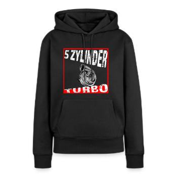5 Zylinder Fünf Zylinder - Frauen Premium Bio Hoodie - Schwarz - Vorne - Julia (174cm)