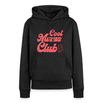Cool mums club - Mother's Day gift - Women’s Premium Organic Hoodie - black - Front - Julia (174cm)