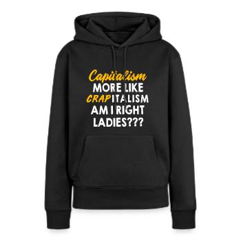 Kommunismus Karl Marx Sozialismus Kapital - Frauen Premium Bio Hoodie - Schwarz - Vorne - Julia (174cm)
