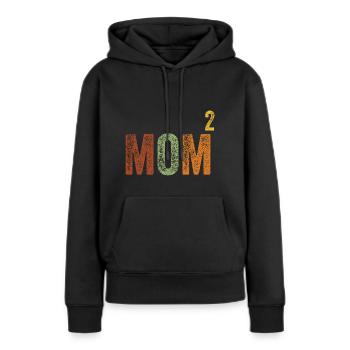Mama High Two Mother's Day Retro Vintage - Women’s Premium Organic Hoodie - black - Front - Julia (174cm)
