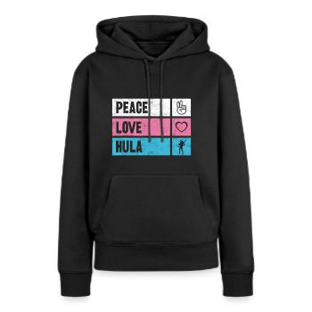 Hulla Hoop Hula Mature Hullers cadeau - Sweat à capuche Premium bio Femme - noir - Devant - Julia (174cm)