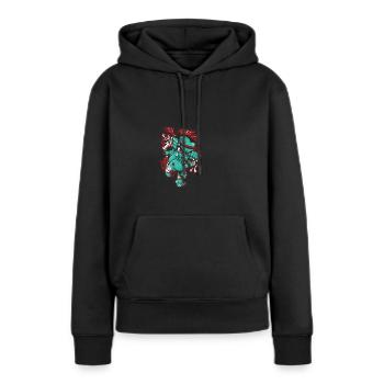 Muay Thai Monster Thai Boxgeschenke Thai Kämpfer - Frauen Premium Bio Hoodie - Schwarz - Vorne - Julia (174cm)