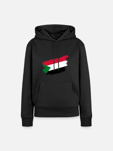Sudan - Frauen Premium Bio Hoodie - Schwarz