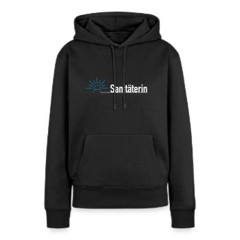 ambulancière - Sweat à capuche Premium bio Femme - noir - Devant - Julia (174cm)