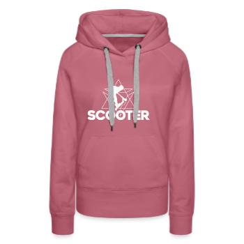Scooter - Frauen Premium Bio Hoodie - Malve - Vorne - Isabella (175cm)