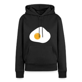 Spiegelei - Frauen Premium Bio Hoodie - Schwarz - Vorne - Julia (174cm)