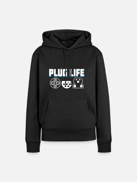 Elektrofahrzeug-Stecker EV Driver Charging - Frauen Premium Bio Hoodie - Schwarz