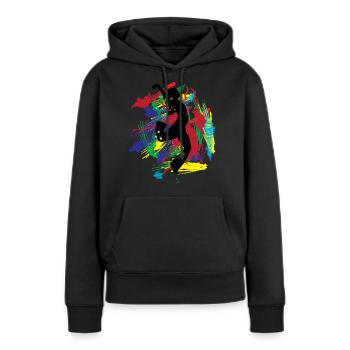Dance Designer T-Shirt // Gift Gift Idea - Women’s Premium Organic Hoodie - black - Front - Julia (174cm)