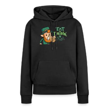 St Patricks Day Irland Feiertag Irisch Geschenk - Frauen Premium Bio Hoodie - Schwarz - Vorne - Julia (174cm)