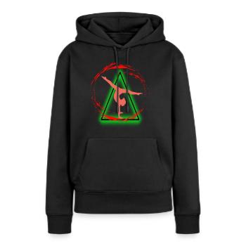 Gymnastique rythmique - Sweat à capuche Premium bio Femme - noir - Devant - Julia (174cm)