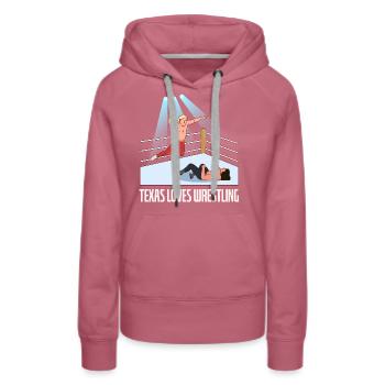 Conception de lutte au Texas pour les fiers fans du Texas - Sweat à capuche Premium bio Femme - mauve - Devant - Isabella (175cm)