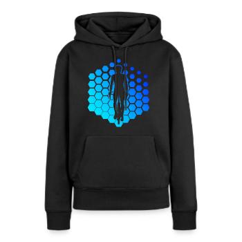 Femmes Vélo Vélo VTT Vélo Vélo Cyclisme - Sweat à capuche Premium bio Femme - noir - Devant - Julia (174cm)