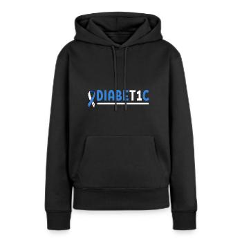 Diabetiker Insulin - Frauen Premium Bio Hoodie - Schwarz - Vorne - Julia (174cm)