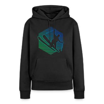 Damen Herren Slopestyle Ski Freestyle Freestyle Sk - Frauen Premium Bio Hoodie - Schwarz - Vorne - Julia (174cm)
