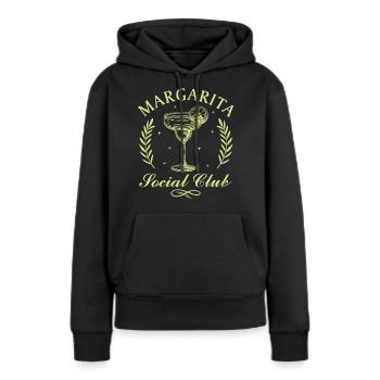Margarita Social Club Sommer Urlaub Cocktail - Frauen Premium Bio Hoodie - Schwarz - Vorne - Julia (174cm)