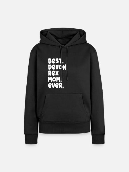 Devon Rex - Frauen Premium Bio Hoodie - Schwarz