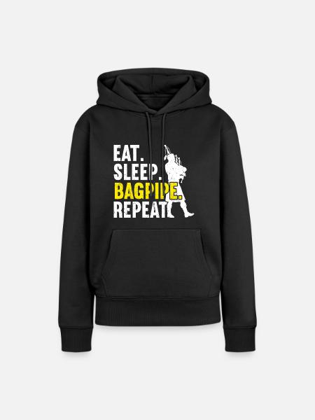 Dudelsack Dudelsack Dudelsack - Frauen Premium Bio Hoodie - Schwarz