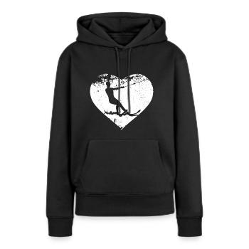 Ski nautique Ski nautique Ski nautique Ski nautique - Sweat à capuche Premium bio Femme - noir - Devant - Julia (174cm)